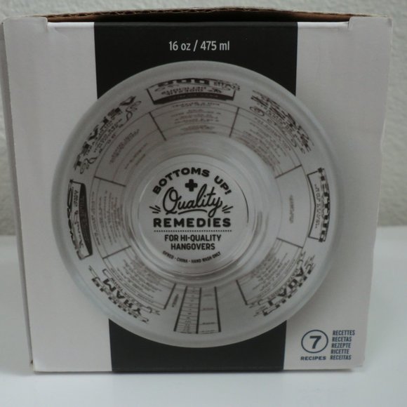 Cocktail Recipe Glass Fred Good Measure NIB - Picture 7 of 15